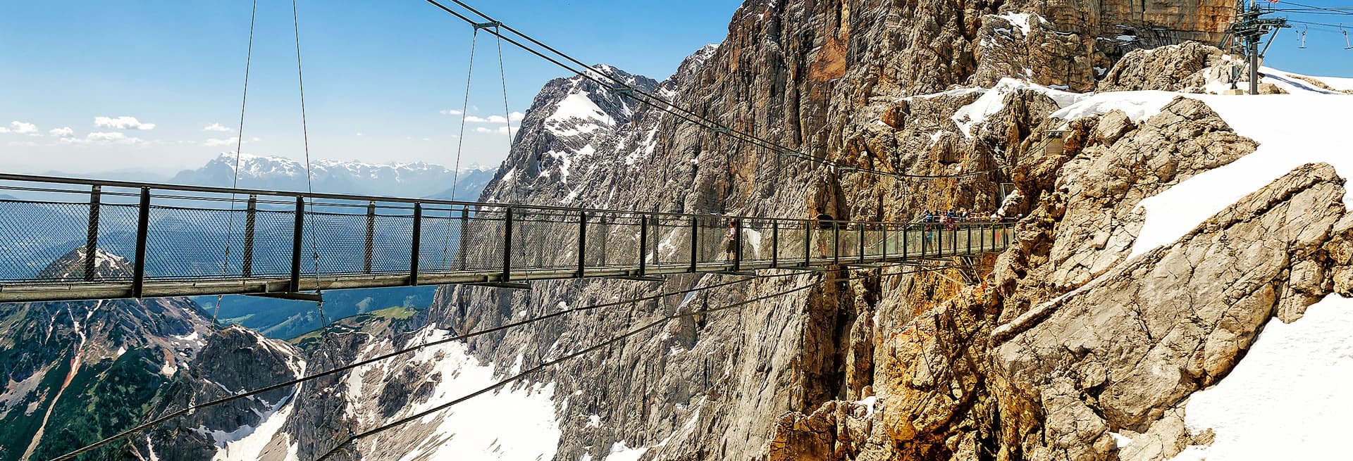 hanging bridge on the Dachstein