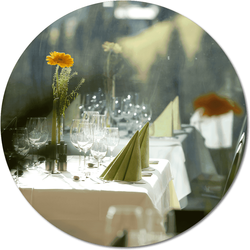 Wunderschöner Ausblick vom Panoramarestaurant